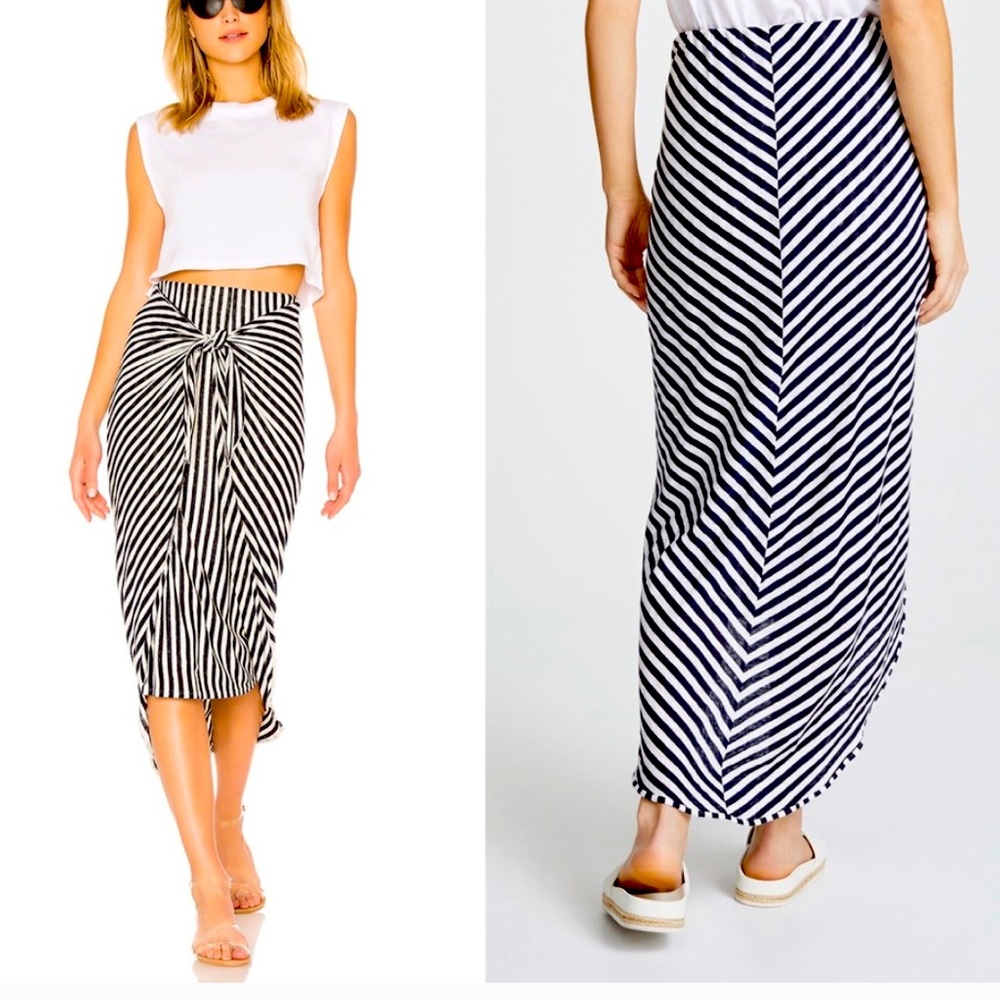 NWT SPLENDID x MISSONI STRIPED ISOLA MIDI SKIRT